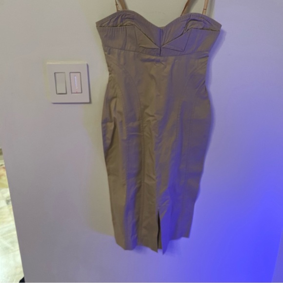 Nude Bustier Dress with Strappy Back Detail - Picture 4 of 11